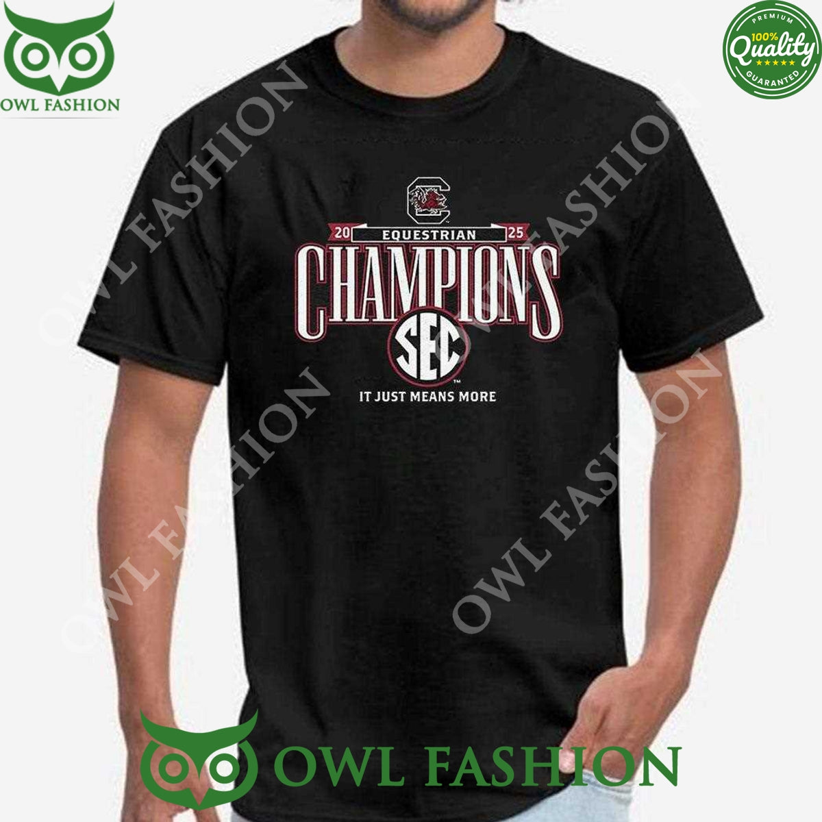 2025 Sec Equestrian Champions South Carolina Gamecocks It Just Means More t Shirt