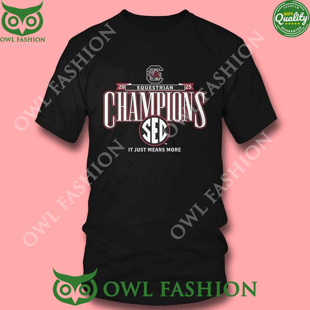 2025 Sec Equestrian Champions South Carolina Gamecocks It Just Means More t Shirt