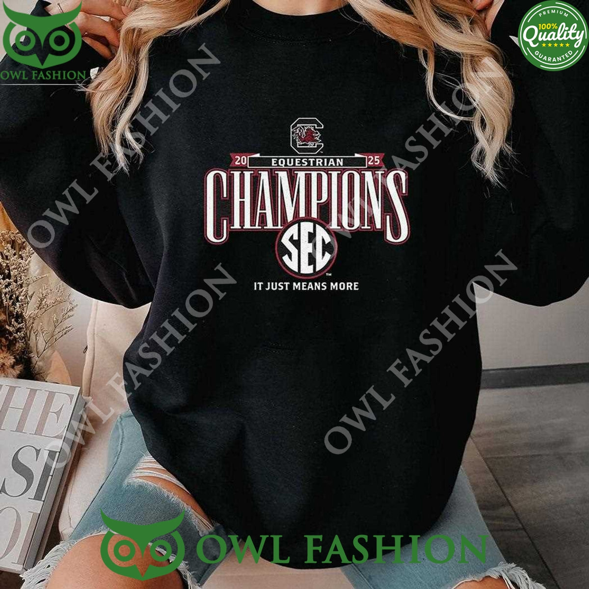 2025 Sec Equestrian Champions South Carolina Gamecocks It Just Means More t Shirt