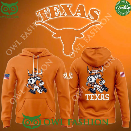 2025 Texas Longhorns SEC Mascot Football Hoodie