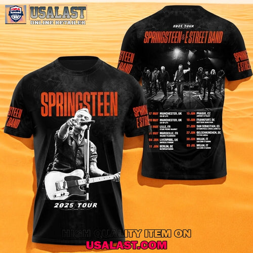 2025 Tour Bruce Springsteen x E Street Band 3D Shirt