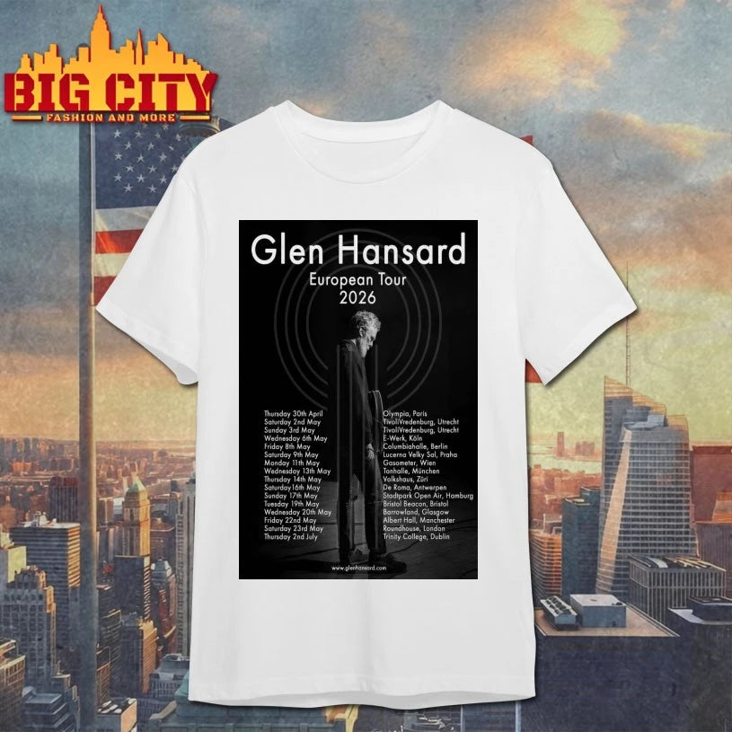 2026 Glen Hansard European Tour Poster shirt