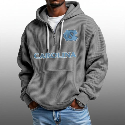 2026 Carolina Tar Heels Quarter Zip Waffle Hoodie