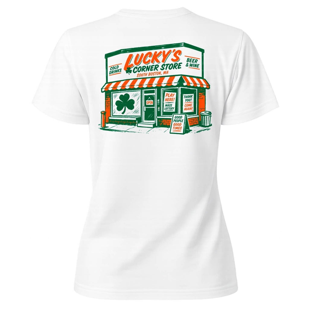 Women's T-Shirt - Lucky's Corner Store South Boston Ma