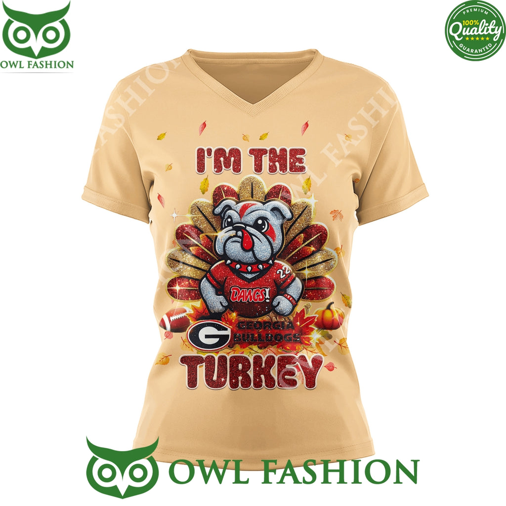 Georgia Bulldogs I’m The Turkey Dawgs Red 2D t Shirt