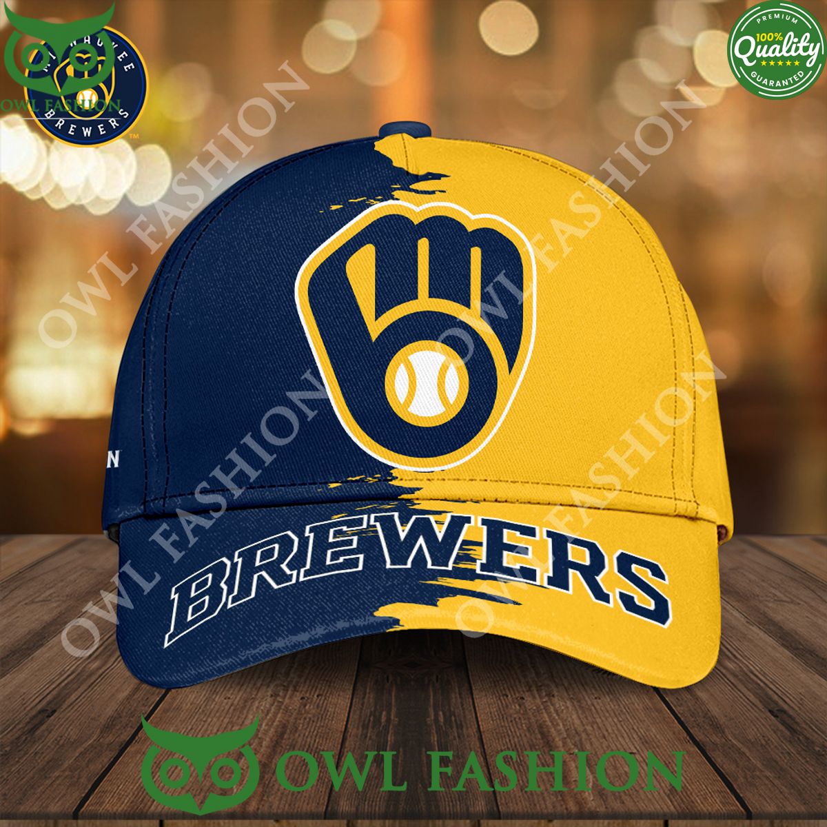 Milwaukee Brewers Logo Team Baseball Classic Cap