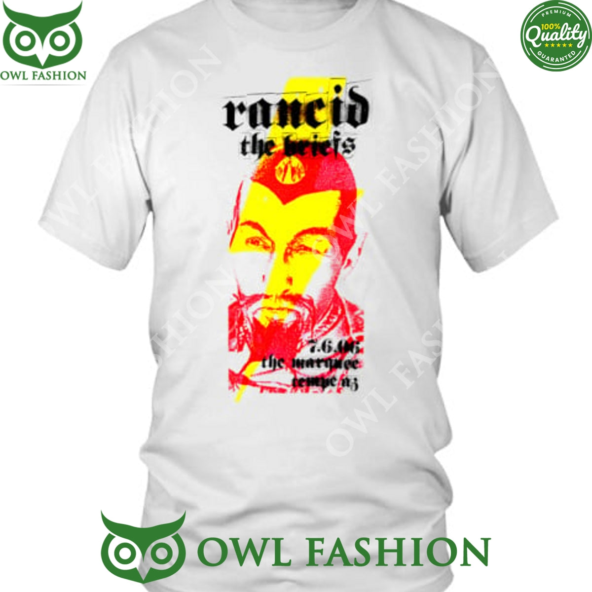 Rancid and The Briefs The Marquee in Tempe July 6 2006 t shirt