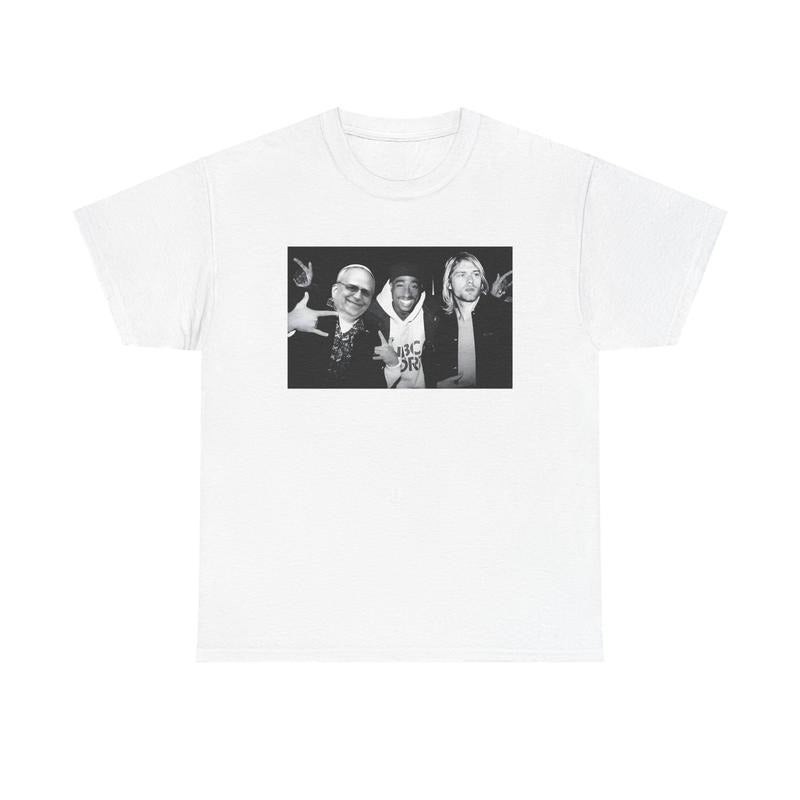 2PAC Pope Leo XIV Kurt Cobain Tshirt, Funny Tshirt, Rap Shirt Hoodie, Sweatshirt | RetroVerseTees.com