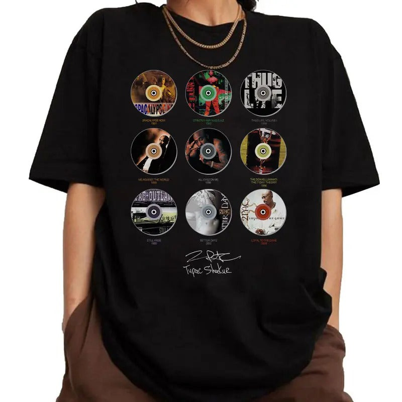 2Pac Album Shirt, 2PAC Rapper Tshirt, Hip Hop Legends and Pioneers Tee, 90s Hip Hop, Gift For Fan Hoodie, Sweatshirt