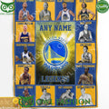 Golden State Warriors Legends 2024 Team Customized Limited Quilt Fleece Blanket