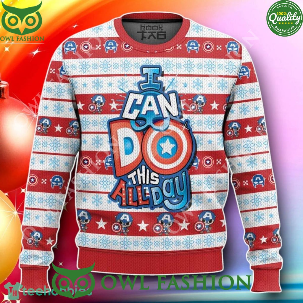 I Can Do This All Day Captain America Ugly Sweater