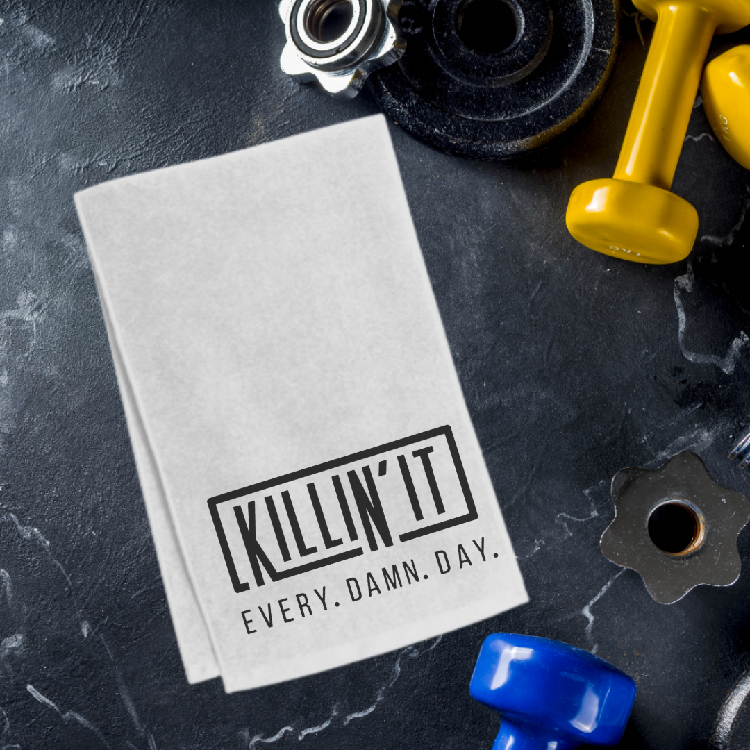 Killin' It Every Damn Day Fitness Gym Yoga Towel