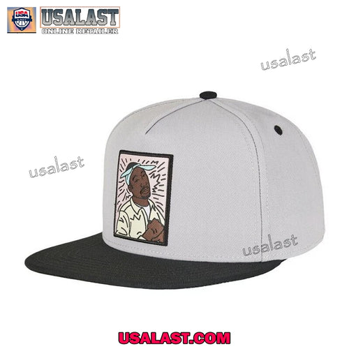 2Pac Hip Hop Legend Grey Snapback Hat Cap