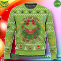Its Not Easy Being Green 420 Frog Christmas Ugly Sweater