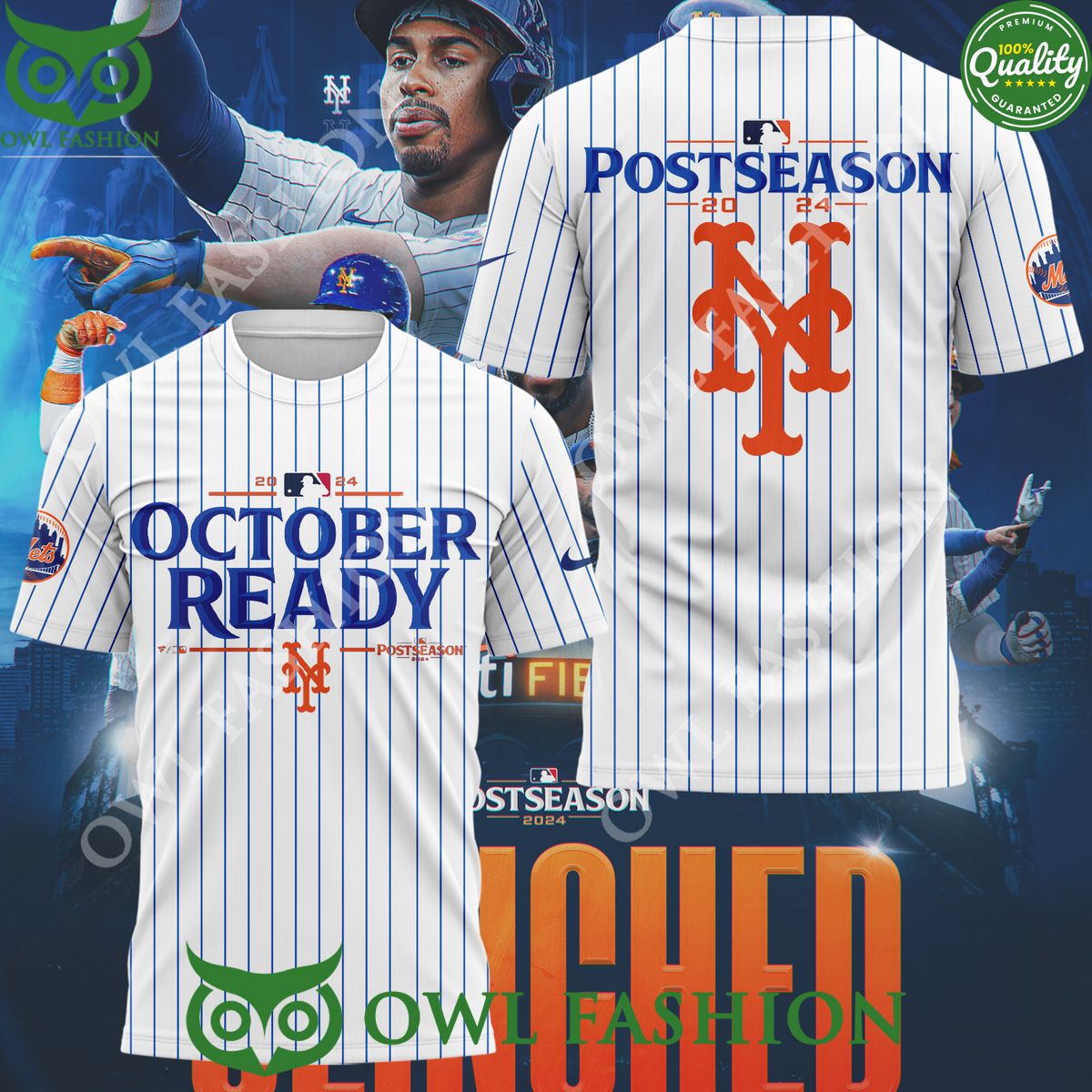 Postseason 2024 New York Mets October Ready T shirt