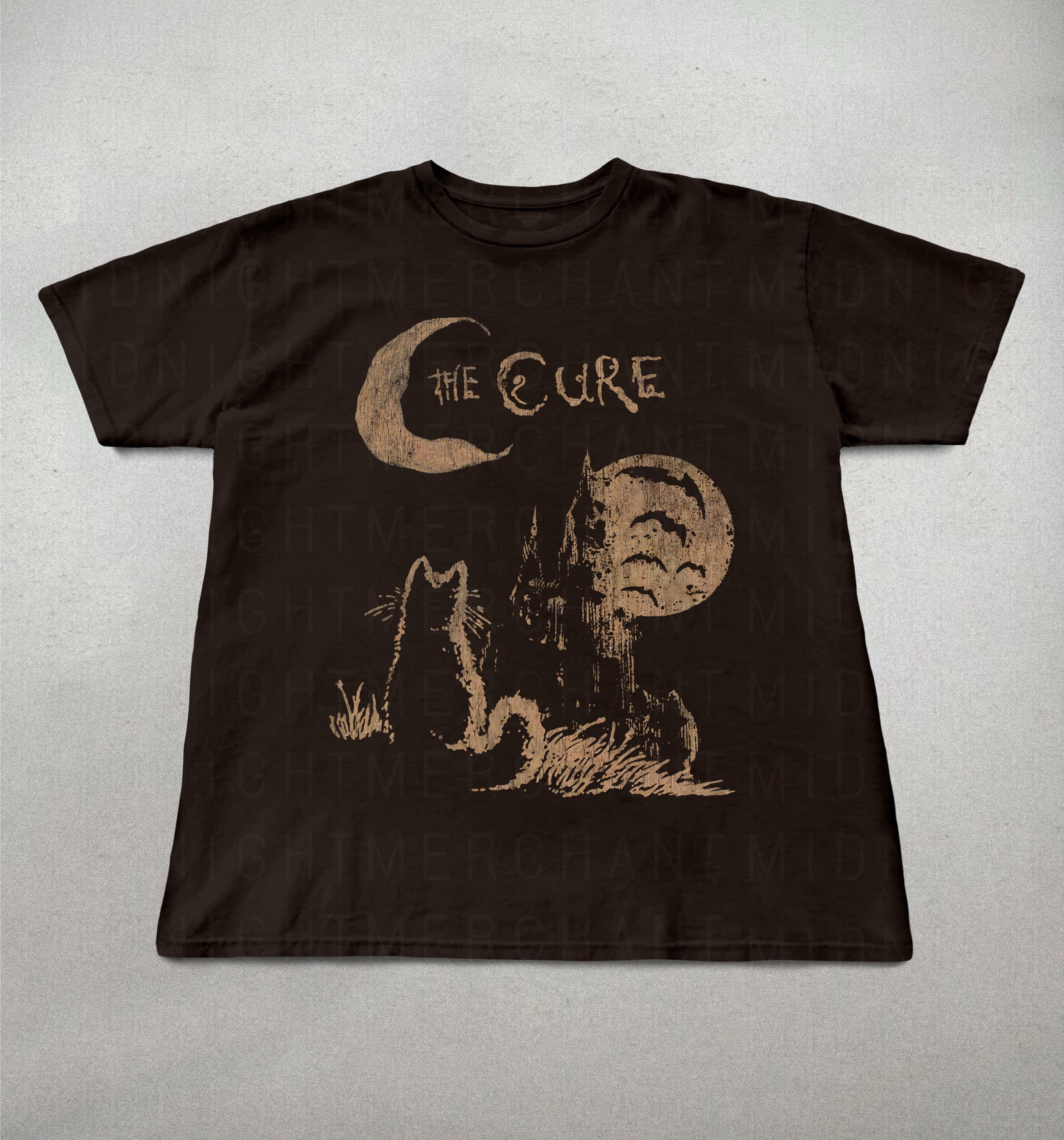 Cure Cat Tee 90s Alt Indie Rock Music Cat Lover Cure Fan Band Tee Cure (4)