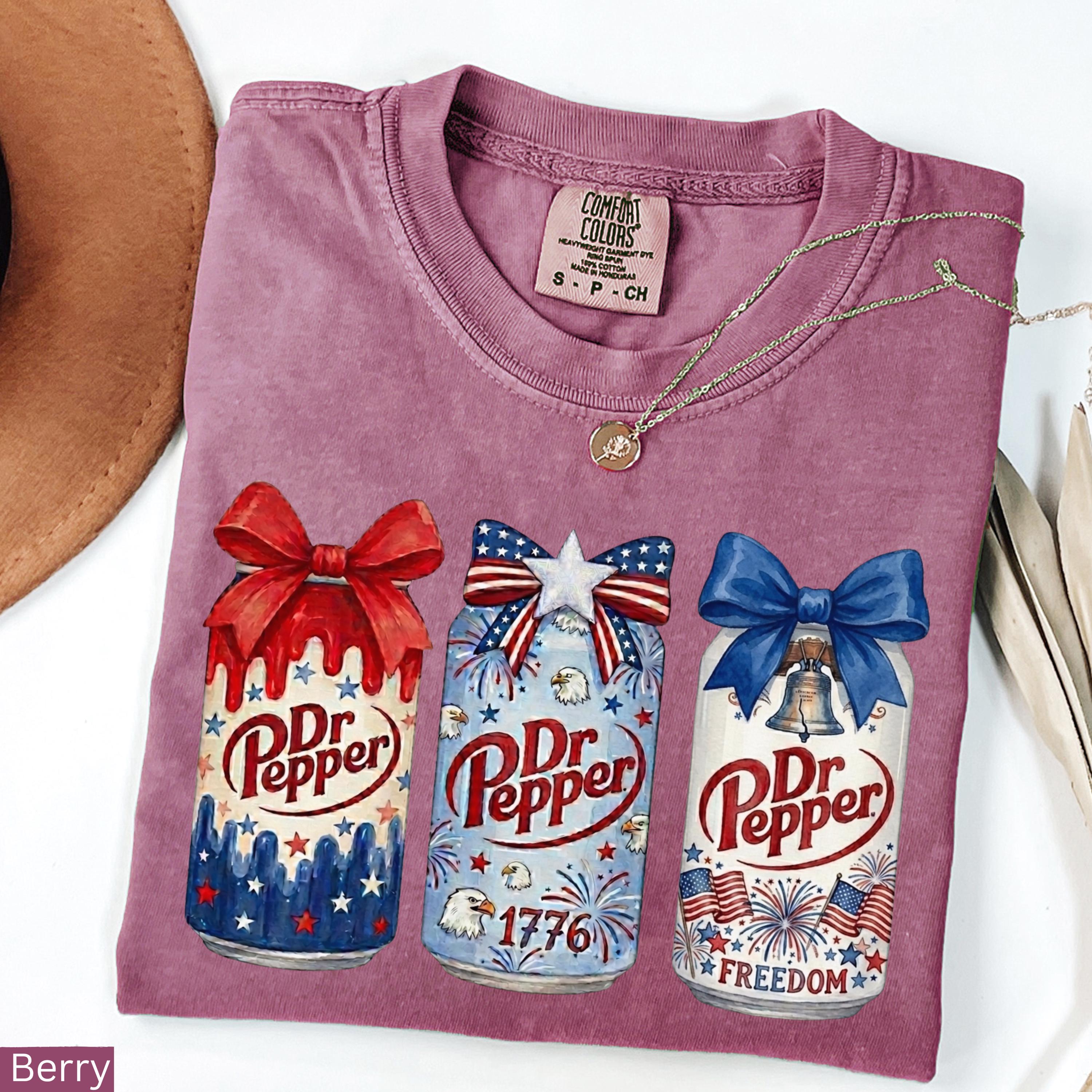 Comfort Colors Dr Pepper Patriotic 4th July Soda Tee Soda Lover (4)