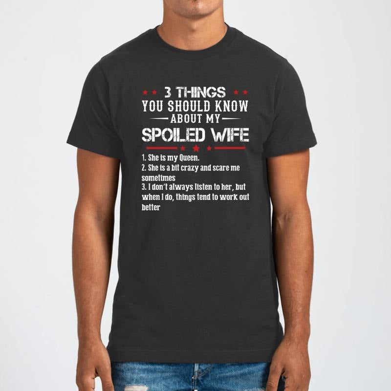 3 Things About My Wife Graphic Tee Hoodie, Sweatshirt | RetroVerseTees.com