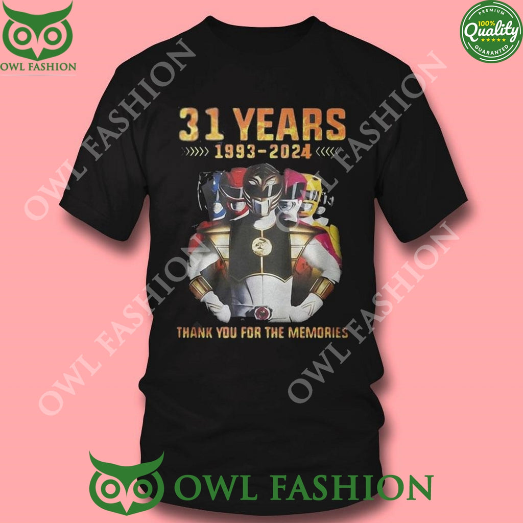 31 Years 1993 2024 Power Rangers Memories sweatshirt
