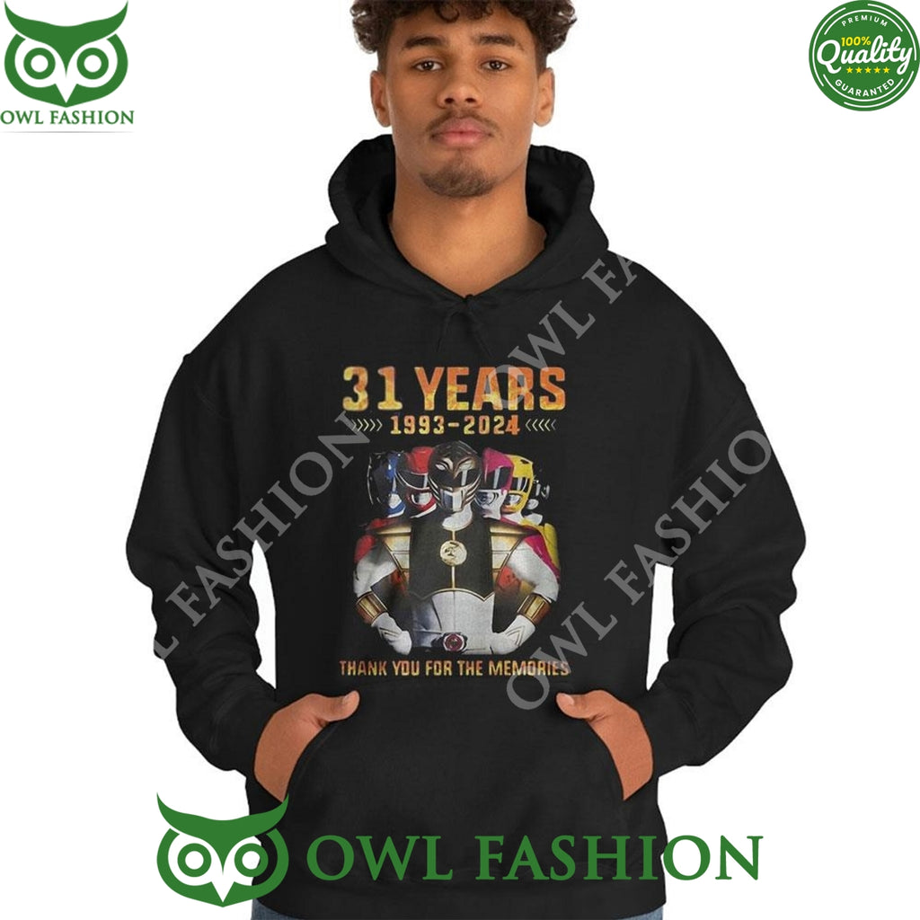 31 Years 1993 2024 Power Rangers Memories sweatshirt