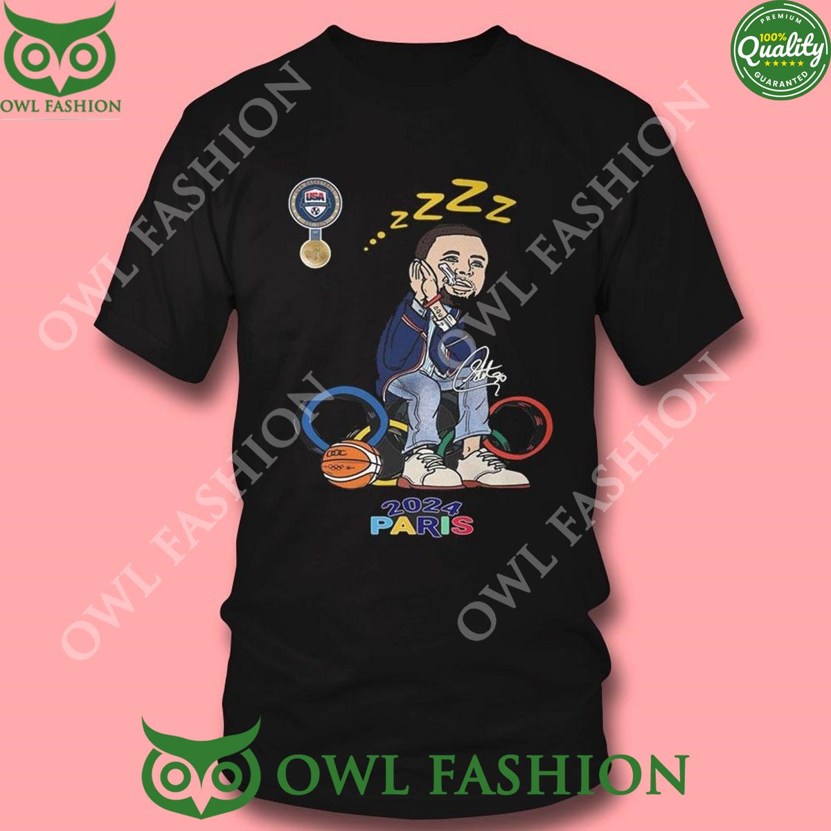 Stephen Curry Olympic Paris 2024 Usa Basketball Gold Sweet Dream Shirt