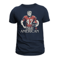 All American T-Shirt Hoodie, Sweatshirt | RetroVerseTees.com (Image 1)
