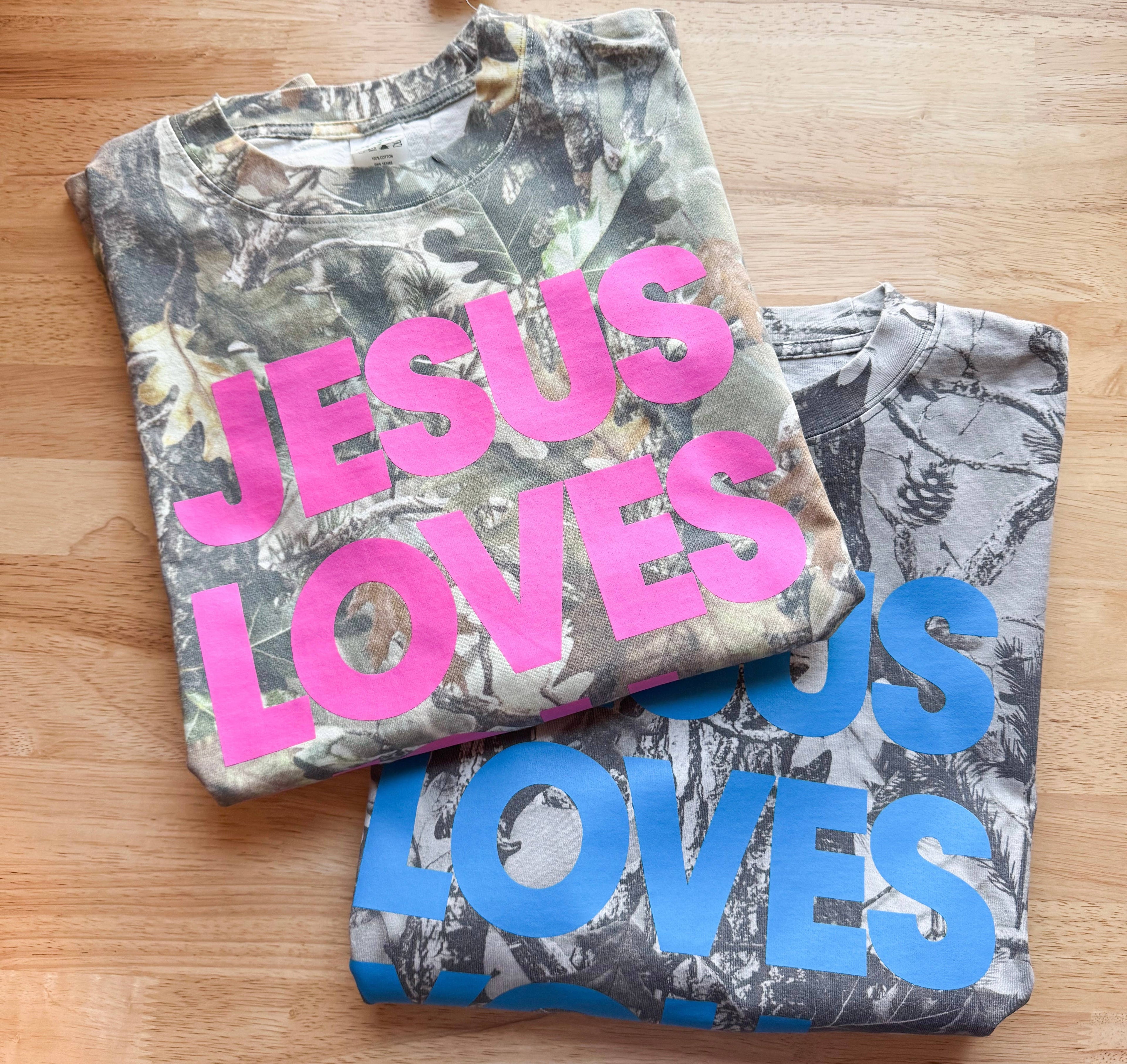 Jesus Loves You Camo Tee - Summer Western Apparel