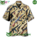 3D Gun It’S All About Guns Hawaiian Shirt