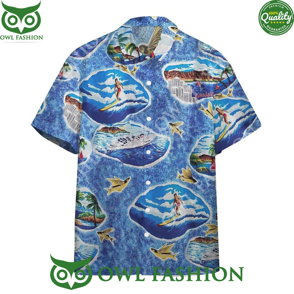 3D Honolulu Goose In Top Gun Custom Hawaiian Shirt