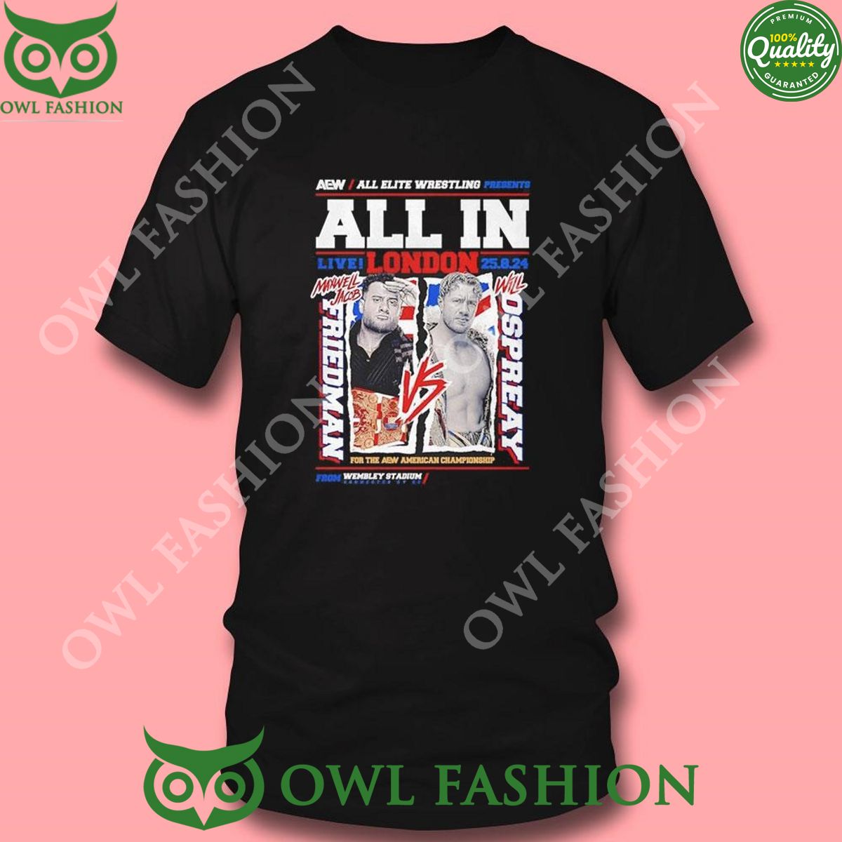 Aew Presents All In London 2024 Maxwell Jacob Vs Will Ospreay Shirt