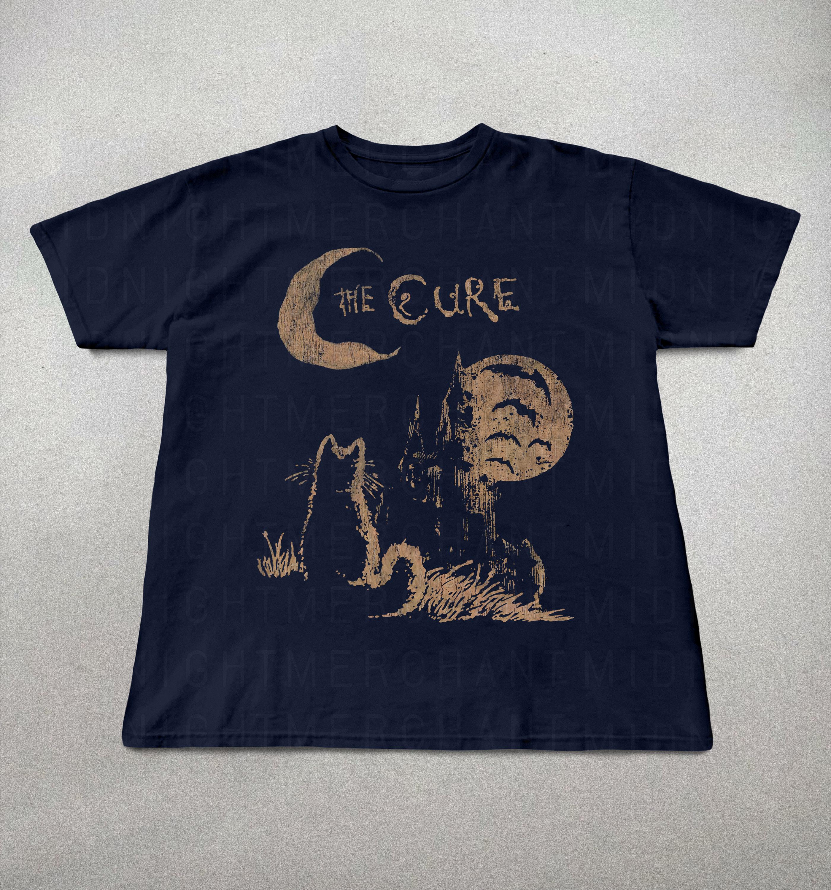 Cure Cat Tee 90s Alt Indie Rock Music Cat Lover Cure Fan Band Tee Cure (5)