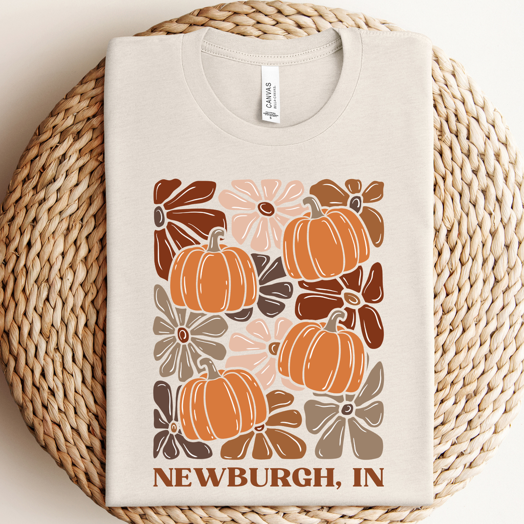 Custom City Floral Pumpkin Graphic Tee/Sweatshirt