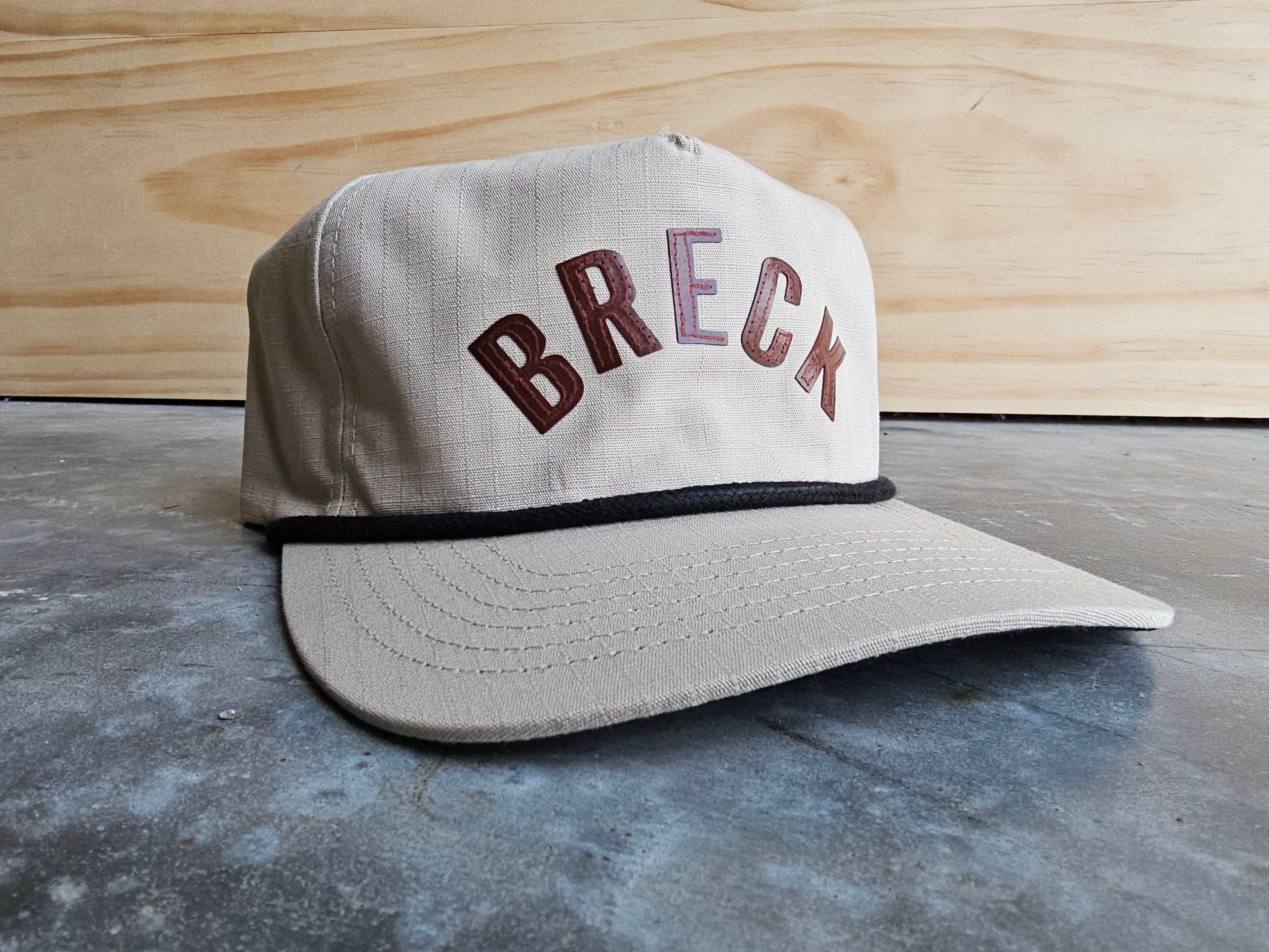 The Lariat - Ripstop Flat Bill Dat Hat Leather Lettering
