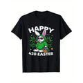 420 Easter Bunny T-shirts, Stoner Bunny Weed Sweatshirt, Cotton Knit, Classic Design, Perfect Gifts For Smoker Hoodie