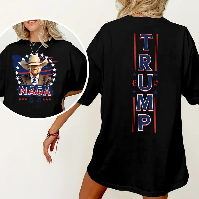 45 47 Maga Trump Shirt, Trump Supporter Sweatshirt, Take America Back, Trump 2024 Shirt Hoodie | RetroVerseTees.com