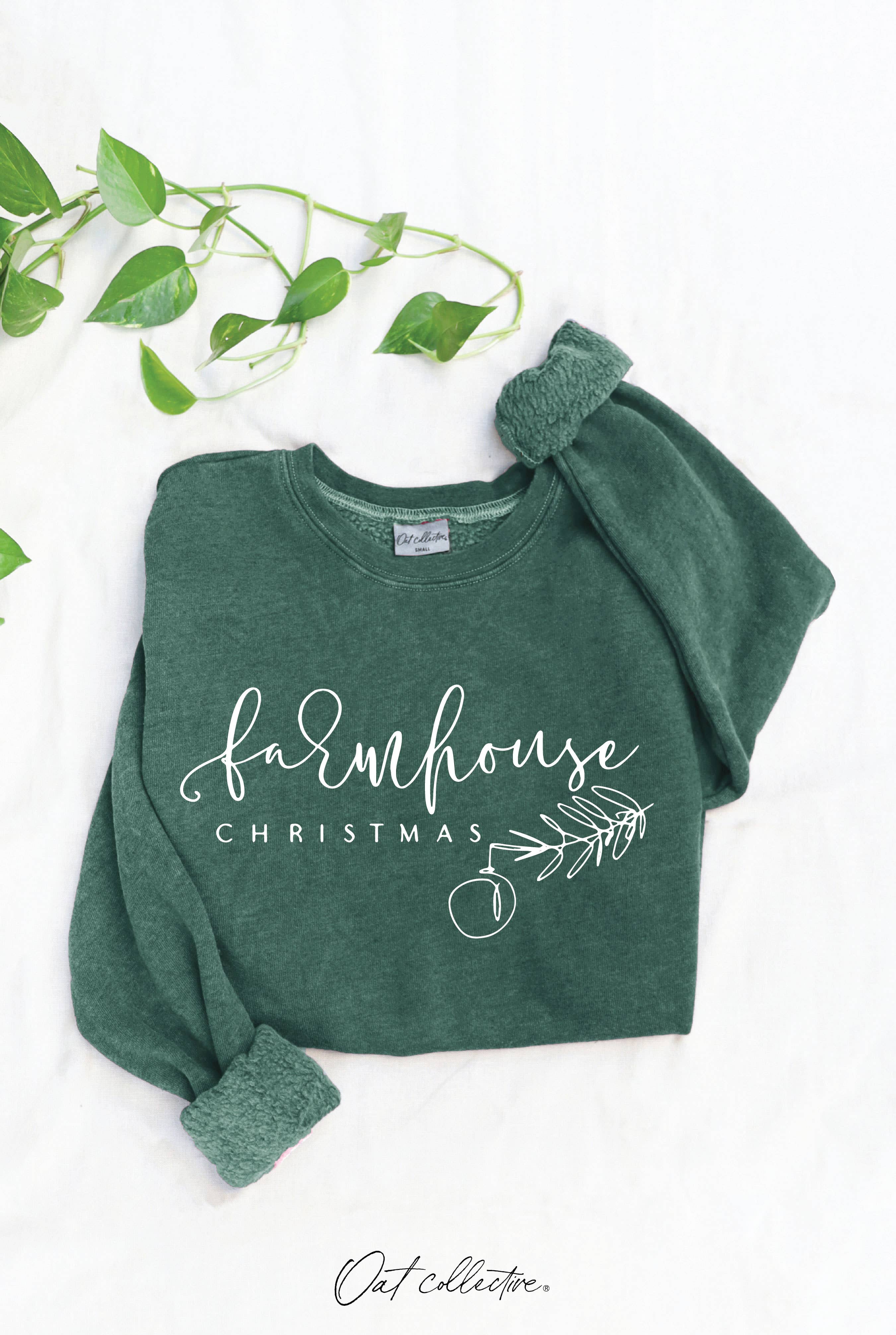 Farmhouse Christmas  Mineral Graphic Sweatshirt