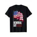 4TH JULY AMERICAN FLAG MEMORIAL DAY T-SHIRT MEMORIAL DAY T-SHIRT 100% PURE COTTON GIFT FOR MEN WOMEN DAD MOM Gunpla brand...
