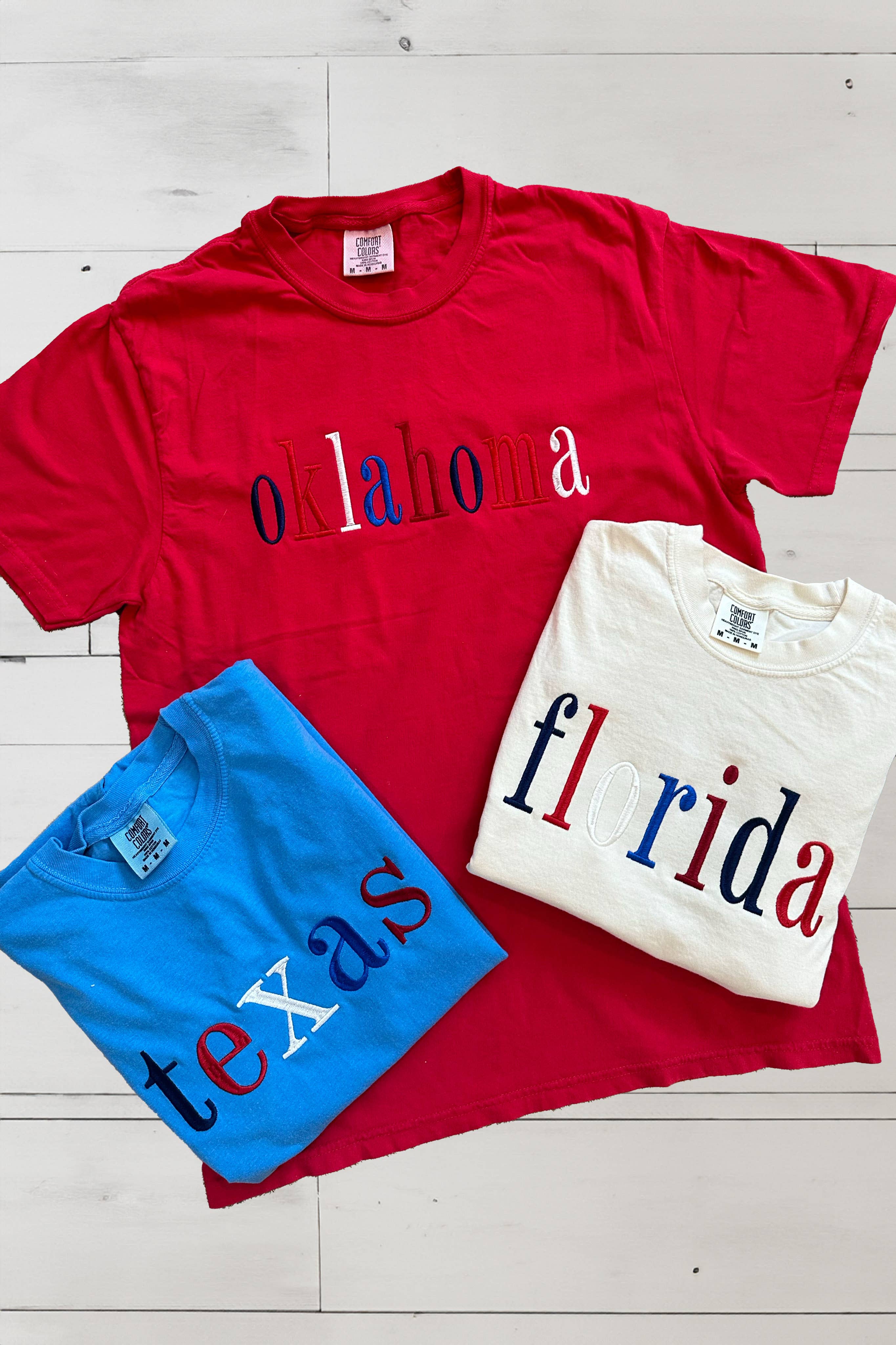 Custom Embroidered Patriotic Tee