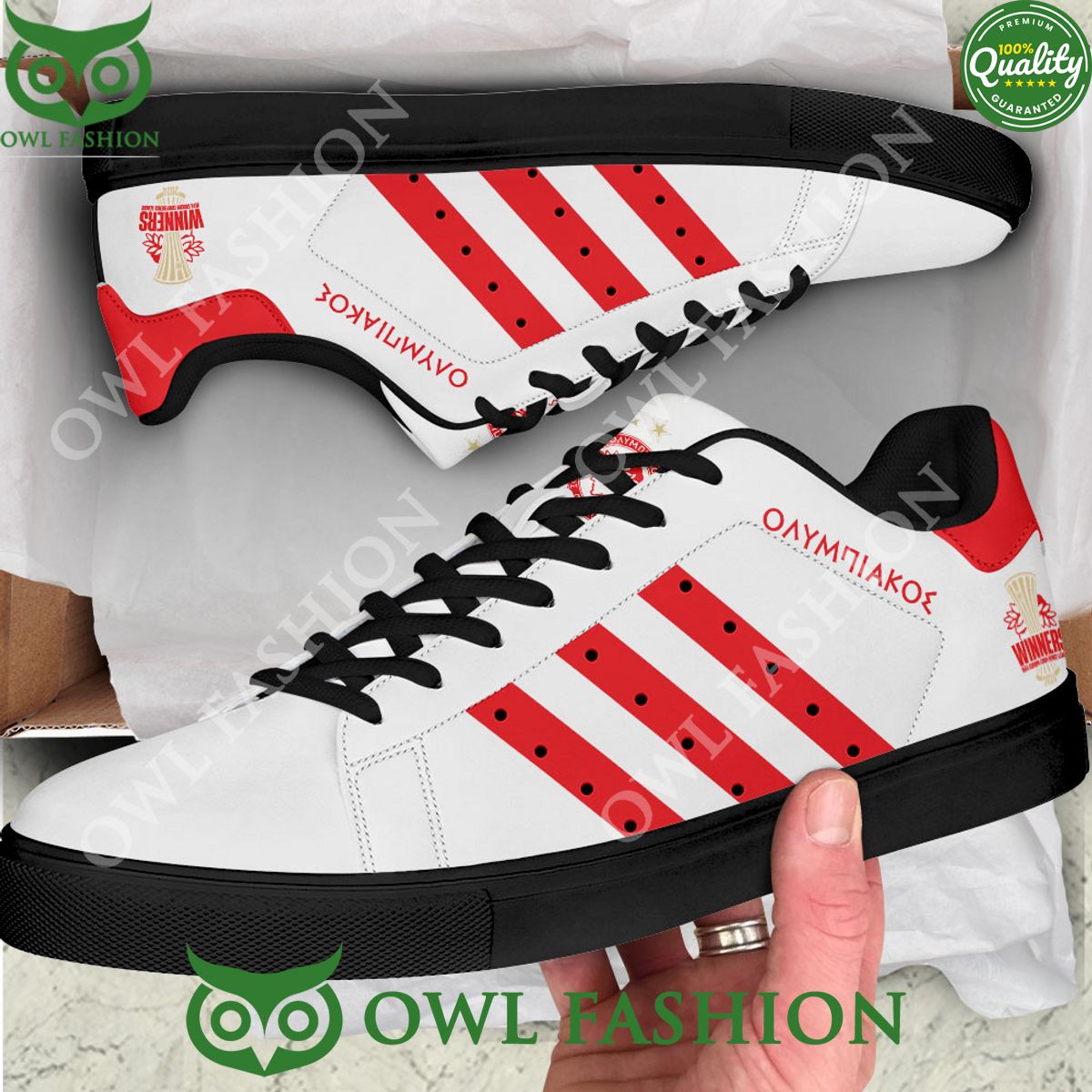 Olympiacos Greek Football Champion F.C. Stan Smith Shoes