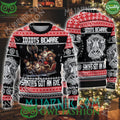 Viking Santa is ready to sleigh Idiots Beware Santa got an axe sweater
