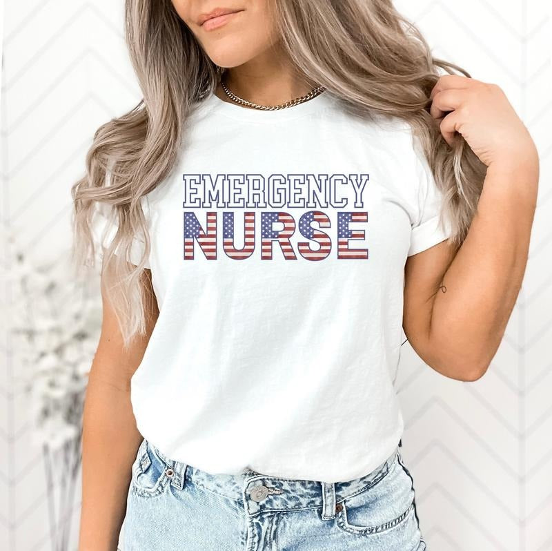 4th Of July Emergency Nurse Shirt 4th Of July Emergency Department Nurse Ed Nurse Shirt Emergency Department Nurse Er...
