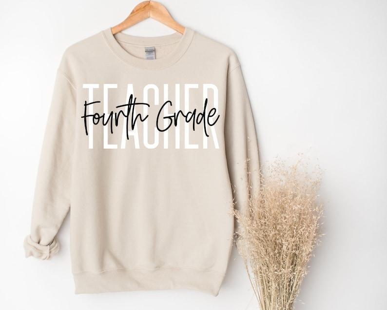 4th grade teacher sweatshirt Fourth grade teacher shirt 4th grade team elementary teacher Back to School 2025 New Teacher...