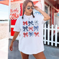 4th of July Bows Shirt, Coquette 4th of July, American Flag, USA Shirt, Patriotic Shirts, Coquette Bow TShirt Hoodie,...