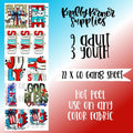 4th of July DTF Transfer Gang Sheet, 22 x 60 T-Shirts, Hoodie, Sweatshirt | RetroVerseTees.com