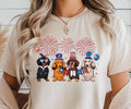 4th of July Dog T-Shirt, Dog Lover Gift, Fourth of July Dog T-shirts, Independence Day Shirt, Dog Mom Shirt, USA Flag...