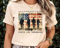 4th of July Shirt | Memorial Day Hoodie | Patriotic American Flag Sweatshirt | Land of the Brave | USA Army Shirt | Heart...