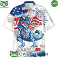 4Th Of July Saurus USA Amerisaurusrex Hawaiian Shirt Aloha