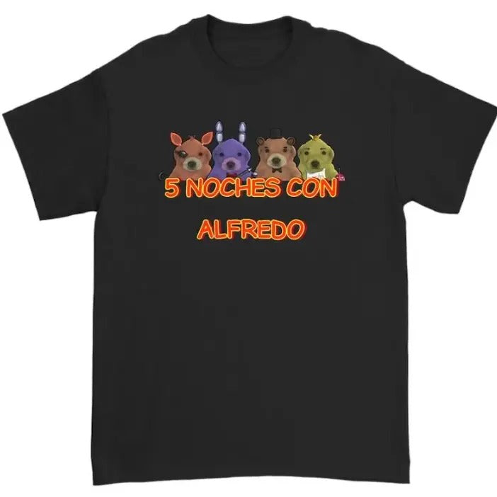 5 Noches Con Alfredo t-shirt, Unisex t shirt Menswear Top Medium Sport Tweed Underwear Hoodie, Sweatshirt