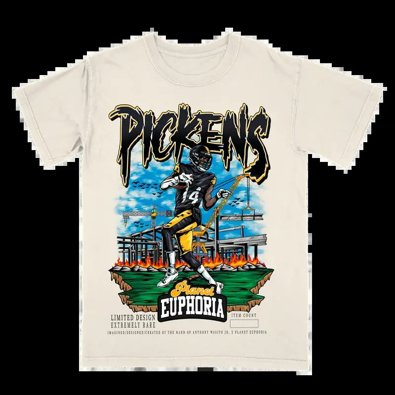 George Pickens Tee #/500 Gift For Fan - Men's Casual T-shirt - Menswear Hoodie, Sweatshirt | RetroVerseTees.com