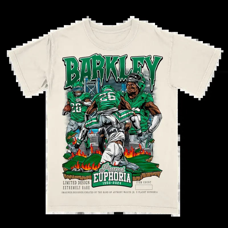 Saquon Barkley V2 Tee #/500 Gift For Fan - Men's Casual T-shirt - Menswear Hoodie, Sweatshirt | RetroVerseTees.com